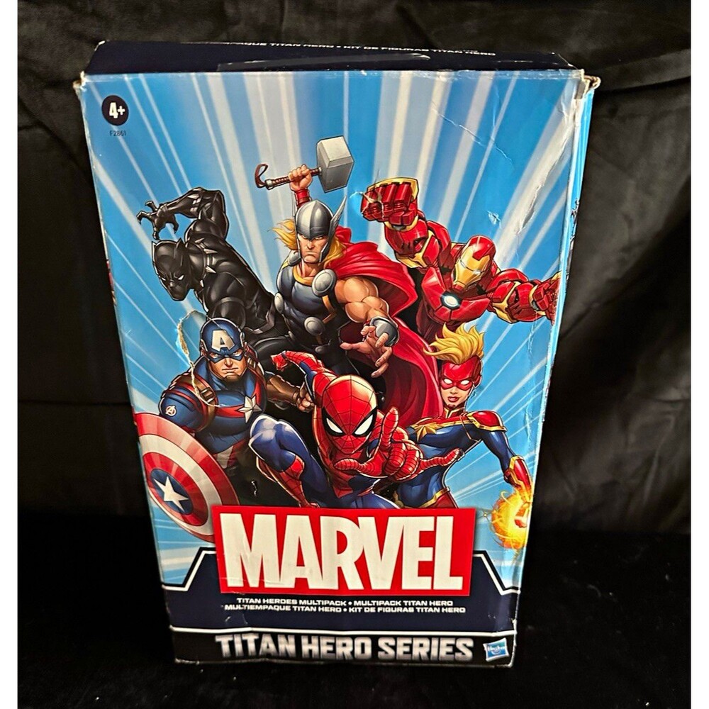 Marvel Hasbro Titan Hero Series 7pc Mixed Lot Black Panther Thor Spider-Man